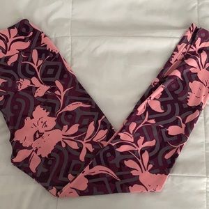 Pink, purple, grey OS Lularoe leggings gently worn